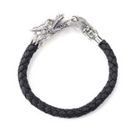 Dragon Leather Bracelet (7.5"L)