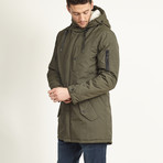 Nantwich // Hooded Parka // Olive (XL)