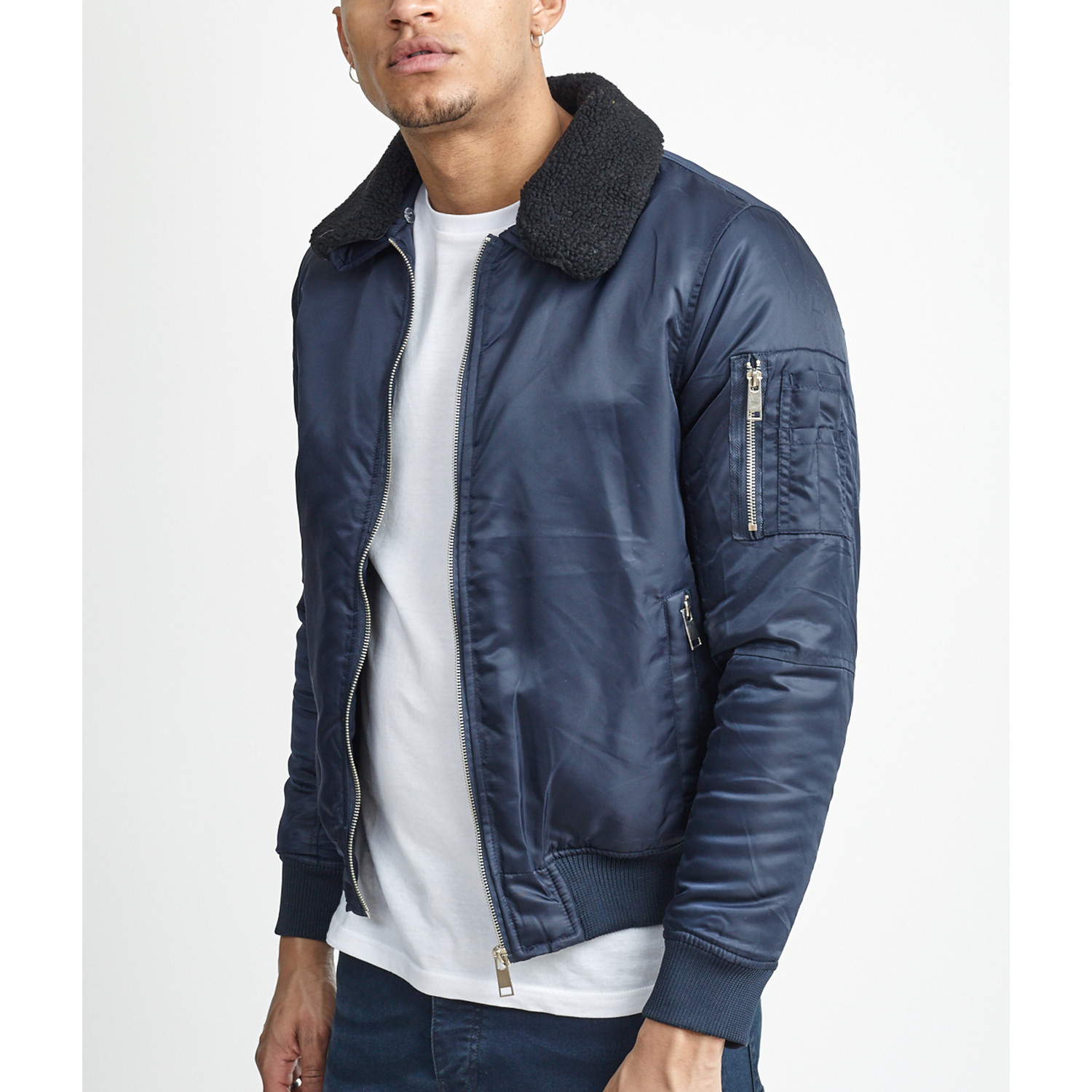 Greenfield // Bomber Jacket // Navy (S) - Brave Soul - Touch of Modern