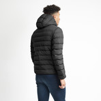 Grant // Hooded Puffer Jacket // Black (M)