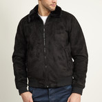 Sunderland // Faux Suede Jacket // Black (XL)