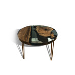 Resin & Wood Coffee Table // WRCT005