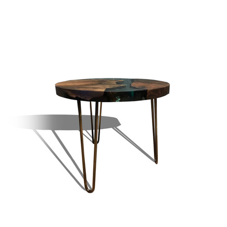 Resin & Wood Coffee Table // WRCT006