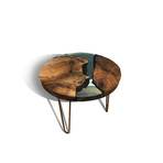 Resin & Wood Coffee Table // WRCT006