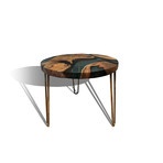 Resin & Wood Coffee Table // WRCT007