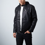 Pierre // Faux Fur Lined Jacket // Black (L)