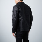 Pierre // Faux Fur Lined Jacket // Black (L)