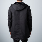 Einstein // Twill Hooded Parka // Black (S)