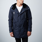 Einstein // Twill Hooded Parka // Navy (S)