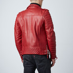 Mason + Cooper // Leather Jacket // Red (M)