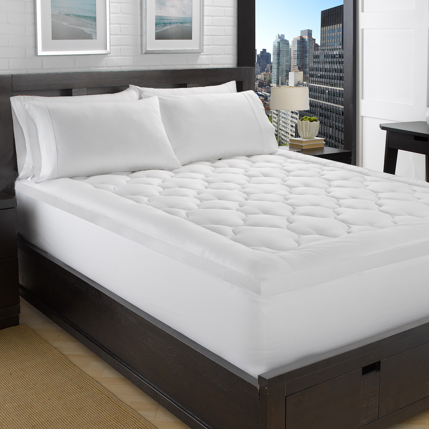 Exquisite Hotel Collection // 2" Gel Fiber Mattress Topper (King