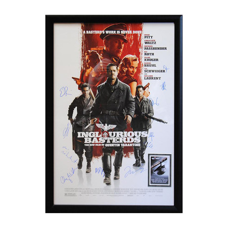 Autographed Movie Poster // Inglourious Basterds