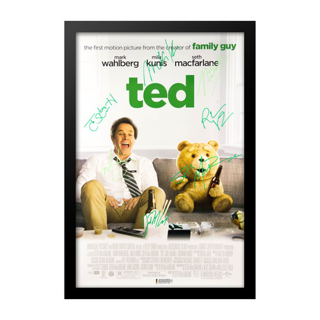 Autographed Movie Poster // TED // Couch With Beer