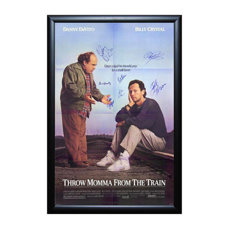 Autographed Movie Poster // Throw Momma From The Train