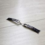 Genuine Alligator Apple Watch Strap // Black (38mm // Stainless Steel Clasp)