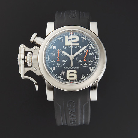 Graham Chronofighter R.A.C . Black Fighter Automatic // 2CRBS.B02A.K25B // Store Display