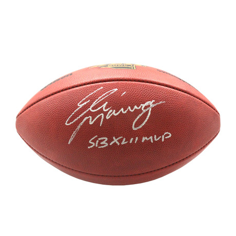 Eli Manning Super Bowl XLII Football