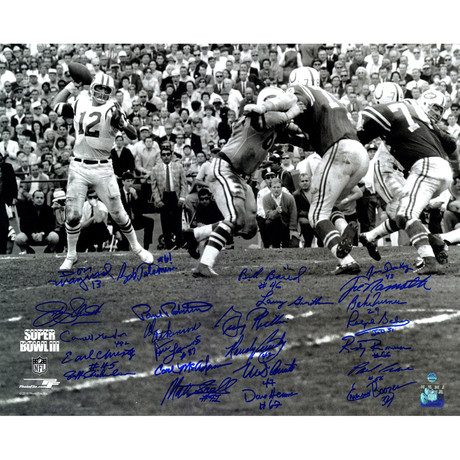 1969 NY Jets Team Signed Super Bowl III Photo