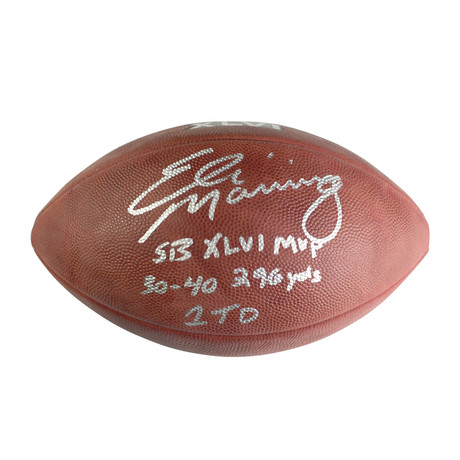 Eli Manning Signed Super Bowl XLVI Football
