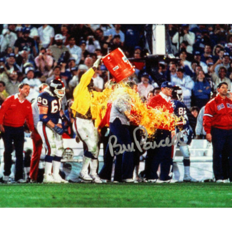Bill Parcells Signed 1986 Giants Super Bowl Photo