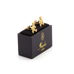 Exclusive Cufflinks + Gift Box // Gold Bears