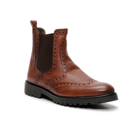 Damian Semi-Brogue Ankle Boot // Cuoio (Euro: 39)
