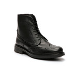 Finolo Semi-Brogue Boots // Nero (Euro: 44)