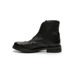 Finolo Semi-Brogue Boots // Nero (Euro: 44)