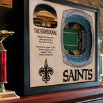 New Orleans Saints // Mercedes-Benz Superdome (5-Layer)