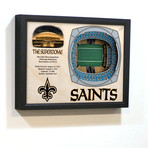 New Orleans Saints // Mercedes-Benz Superdome (5-Layer)