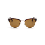 Persol Classic Men's Clubmaster Sunglasses // Havana