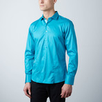 Premium Style Slim Button Down Shirt // Green (S)