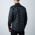 Premium Style Slim Button Down Shirt // Black Royal (S)