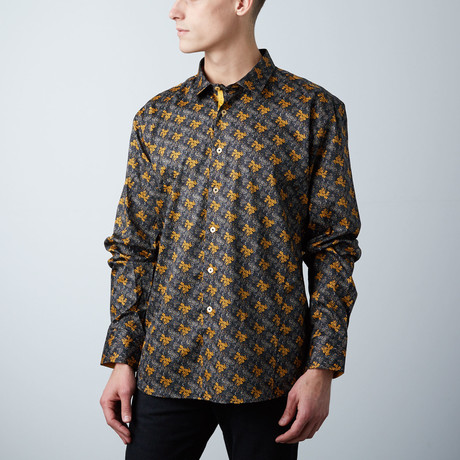 Premium Style Classic Button Down Shirt // Yellow (S)
