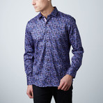 Premium Style Slim Button Down Shirt // Purple (S)