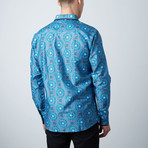 Premium Style Slim X and OButton Down Shirt // Blue (S)