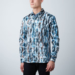 Premium Style Slim Button Down Shirt // Blue (S)