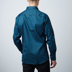 Premium Style Slim Button Down Shirt // Teal (S)