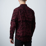 Premium Style Slim Button Down Shirt // Wine (S)