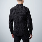 Premium Style Slim Button Down Shirt // Black (S)