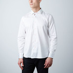 Premium Style Slim Button Down Shirt // White (S)