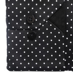 Regular Collar Shirt // Black Polkadot (US: 17R)