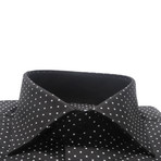 Regular Collar Shirt // Black Polkadot (US: 15R)