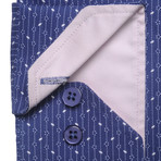 Regular Collar Shirt // Blue Pattern (US: 16.5R)