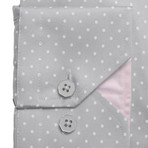 Regular Collar Shirt // Grey Polkadot (US: 15.5R)