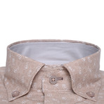 Button-Down Collar Shirt // Beige Paisley (US: 17.5R)