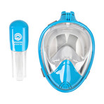 Seaview 180° Full Face Snorkel Mask // Aqua // F (S/M)