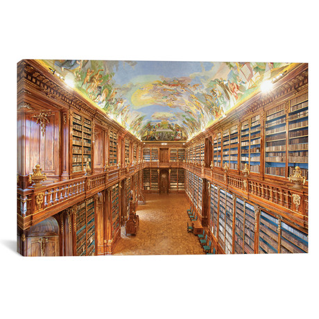 The Philosophical Hall, Library, Strahov Monastery, Prague (18"W x 26"H x 0.75"D)