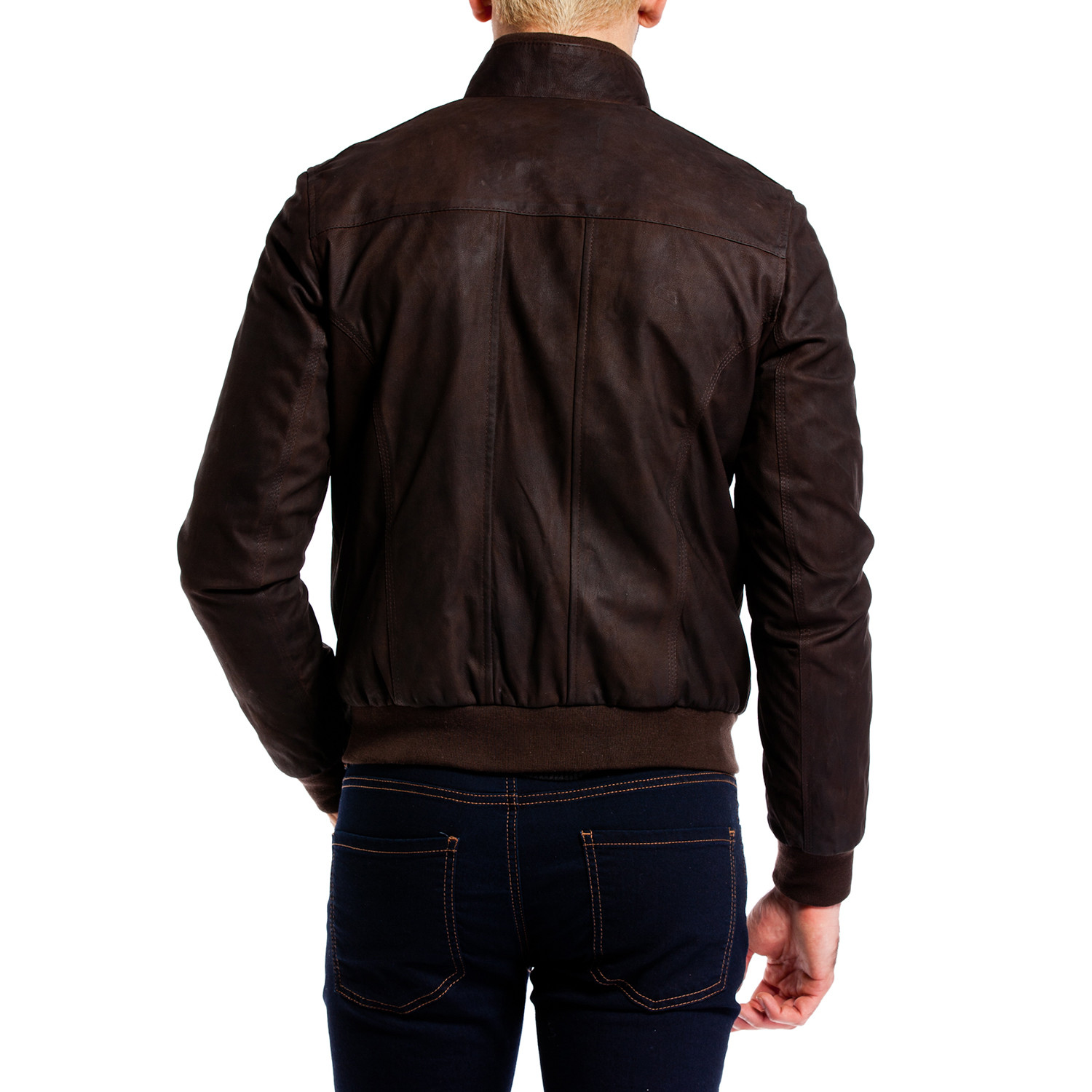 Suede Zip-Up Jacket // Brown (XS) - DGC Leather - Touch of Modern