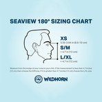 Seaview 180° Full Face Snorkel Mask // Sky // F (S/M)